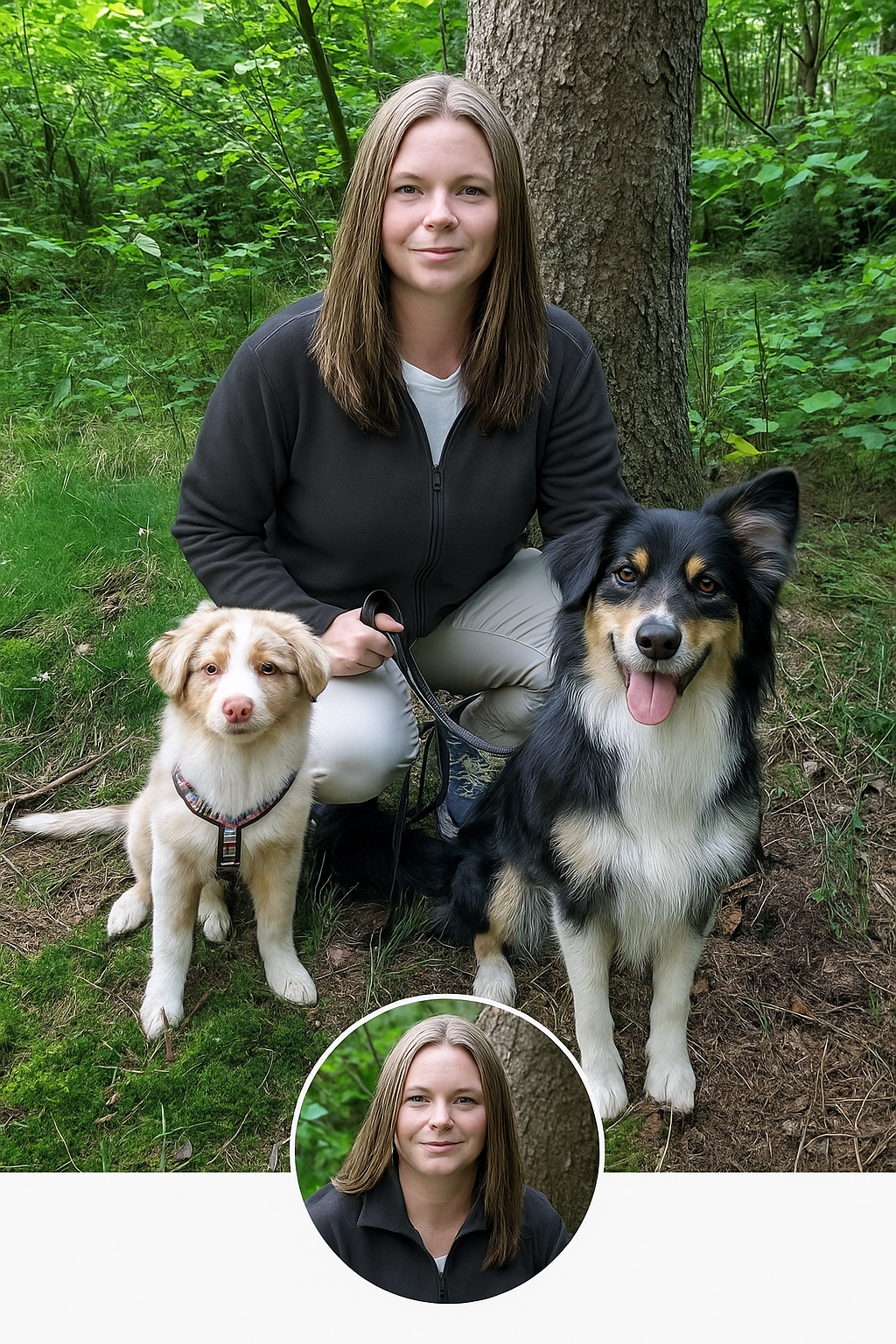 Tamara mit Hunden